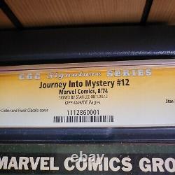 JOURNEY INTO MYSTERY VOL. 2 #12 CGC SS 5.5 Signed by STAN LEE Stan Lee File Copy