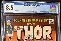 Journey Into Mystery #125 CGC 8.5 Stan Lee Jack Kirby Thor Last Issue