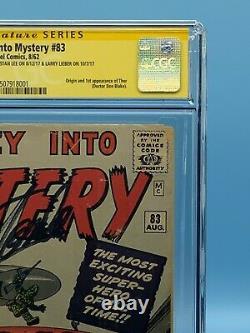Journey Into Mystery #83 CGC 1.8 Signed Stan Lee, Larry Lieber, Joe Sinnott RARE