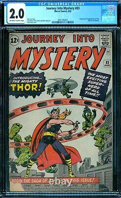 Journey Into Mystery 83 CGC 2.0 1st Thor owithw pages