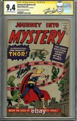 Journey Into Mystery #83 CGC 9.4 1966 1st Thor! Stan Lee Signature signed 113 cm