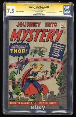 Journey Into Mystery #83 CGC VF- 7.5 SS Stan Lee Golden Record Reprint Variant