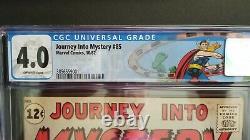 Journey Into Mystery #85 Cgc 4.0 Ow Pgs 1st Loki Kang Needs A Press