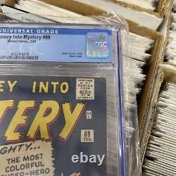 Journey Into Mystery #89 CGC 4.5 Key Issue Origin Of Thor Retold 1962 Stan Lee