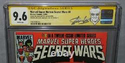 MARVEL SUPER HEROES SECRET WARS #8 (Signed x4 Stan Lee, Jim Shooter) CGC 9.6