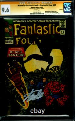 MARVELS GREATEST COMICS #52 FANTASTIC FOUR Signed by STAN LEE Marvel CGC 9.6