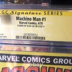 Machine Man #1 CGC 9.6 Signed By Stan Lee