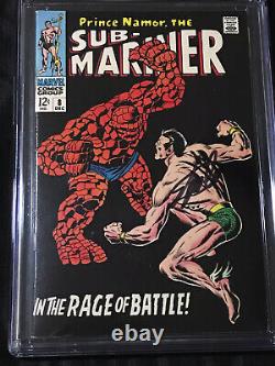 Marvel 1968 Sub-Mariner #8 CGC 7.5 Stan Lee SIGNED from David Parsow Collection