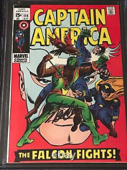 Marvel 1969 Captain America #118 CGC 9.0 Stan Lee SIGNED Parsow Collection