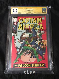 Marvel 1969 Captain America #118 CGC 9.0 Stan Lee SIGNED Parsow Collection