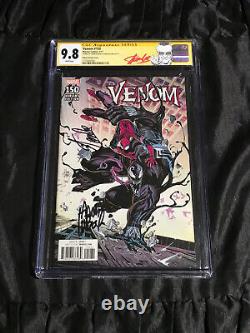 Marvel 2017 Venom #150 Kubert Variant Cover CGC 9.8 KUBERT & STAN LEE SIGNED