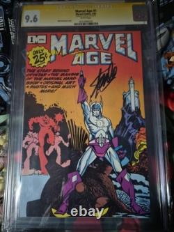 Marvel Age #1 April 1983 CGC 9.6 SS Stan Lee
