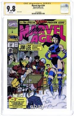 Marvel Age #104 CGC 9.8 SS Jim Lee 1991 2757304005