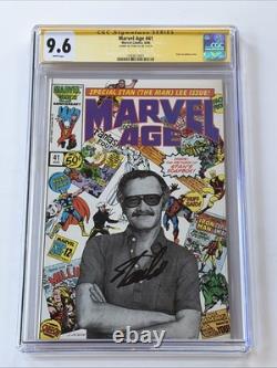 Marvel Age #41 (August 1986) CGC SS 9.6 (NM+) Photo Cover (Signed by Stan Lee)