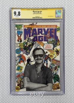 Marvel Age #41 Marvel 1986 CGC 9.8 SS White Pages SIGNED STAN LEE? RARE