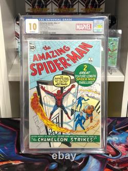 Marvel Classic Comic Cover Amazing SpiderMan 1. 1 oz Silver Foil CGC 10 Ltd 1000
