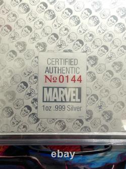 Marvel Classic Comic Cover Amazing SpiderMan 1. 1 oz Silver Foil CGC 10 Ltd 1000