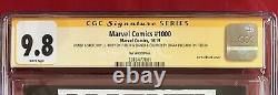 Marvel Comics #1000 CGC 9.8 Stan Lee Sketch by J J Kirby Colors by Edgar Delgado