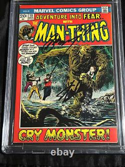 Marvel Comics 1972 Fear #10 CBCS (? CGC) 7.5 Conway, Thomas & Stan Lee SIGNED