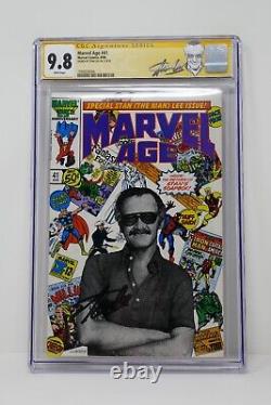 Marvel Comics 1986 Marvel Age #41 Signed By Stan Lee CGC 9.8 Near Mint/Mint