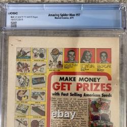 Marvel Comics Amazing Spider-Man #97 CGC 8.0 (1971) No Comics Code Drug Issue