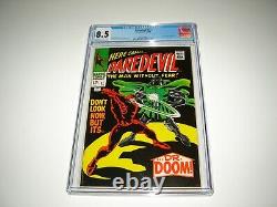 Marvel Comics Daredevil 37 CGC 8.5 Silver Age Marvel Key Dr. Doom Stan Lee