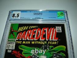 Marvel Comics Daredevil 37 CGC 8.5 Silver Age Marvel Key Dr. Doom Stan Lee