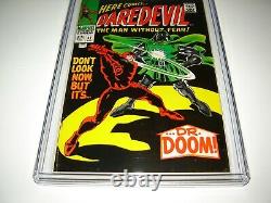 Marvel Comics Daredevil 37 CGC 8.5 Silver Age Marvel Key Dr. Doom Stan Lee