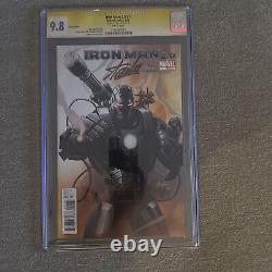 Marvel Comics Iron Man #1 CGC 9.8 Signed Stan Lee White Pages War Machine Verma