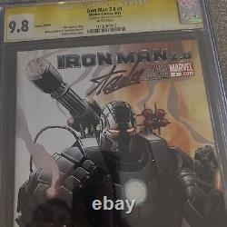 Marvel Comics Iron Man #1 CGC 9.8 Signed Stan Lee White Pages War Machine Verma