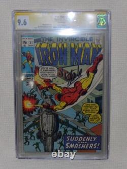 Marvel Comics Iron Man #31 1970 Cgc Signature Series Stan Lee 9.6 Pop #1