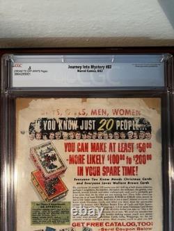 Marvel Comics Journey into Mystery #83 1962 Complete CGC. 5 Origin & 1st Thor