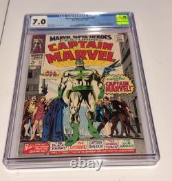 Marvel Comics Marvel Super-Heroes #12 (1967) CGC 7.0 1st Captain Marvel Stan Lee