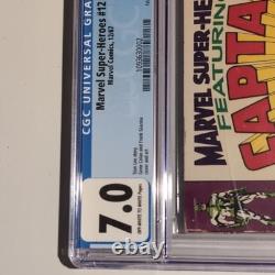 Marvel Comics Marvel Super-Heroes #12 (1967) CGC 7.0 1st Captain Marvel Stan Lee