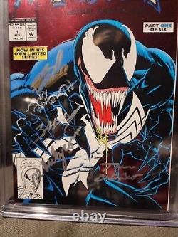 Marvel Comics Venom Lethal Protector 1 CGC 9.8 SS Signed By Stan Lee And More