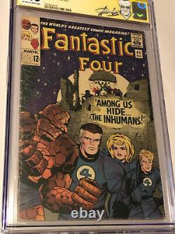 Marvel Fantastic Four #45 CGC 3.0 Signed by Stan Lee 1st Inhumans Appearance