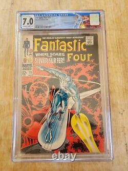 Marvel Fantastic Four 72 CGC 7.0 Silver Surfer Jack Kirby Stan Lee
