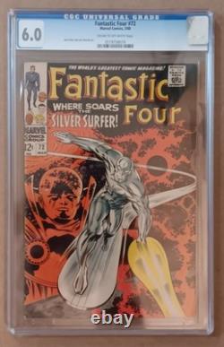Marvel Fantastic Four #72 Comic Book CGC Silver Surfer & Watcher (1968)