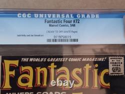 Marvel Fantastic Four #72 Comic Book CGC Silver Surfer & Watcher (1968)