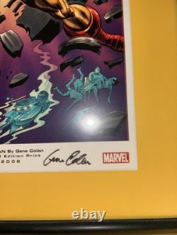Marvel Hero Invincible Iron Man 1 Litho Charity Ex. Signed Stan Lee Gene Colan