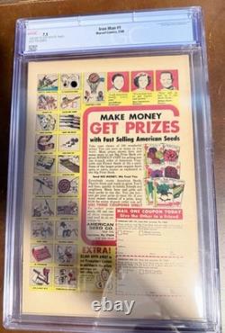Marvel Iron Man #1 Silver Age First Issue 1968 CGC 7.5