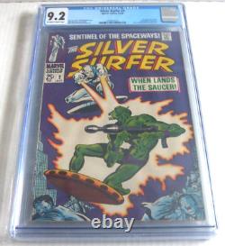 Marvel Silver Surfer # 2 Cgc 9.2! Stan Lee John Buscema Silver Age Classic 1968