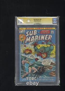 Marvel Sub-mariner#55 Cgc 7.5 Signed By Stan Lee