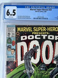 Marvel Super Heroes 20 (1969) Marvel CGC 6.5 1st Solo Dr. Doom