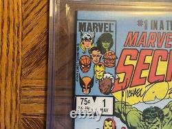 Marvel Super Heroes Secret Wars 1 CGC 9.6 Signed Stan Lee & Zeck 1st Print