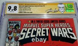 Marvel Super Heroes Secret Wars #8 CGC SS 9.8 STAN LEE Double Cover Canadian Var