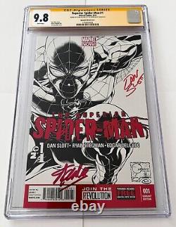 Marvel Superior Spider-Man #1 Variant CGC 9.8 Signed by Stan Lee & Dan Slott