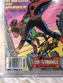 Marvel Tales #137 CGC SS 8.5 STAN LEE SIGNED NEWSSTAND Spider-Man 3/1982 Amazing