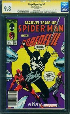Marvel Team Up #41 NEWSSTAND CGC 9.8 SS Stan Lee Key Issue 1st Black Suit