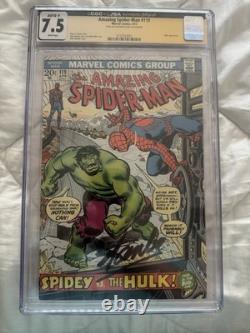 Marvel The Amazing Spider-Man #119 (1973) CGC 7.5 Stan Lee Signed